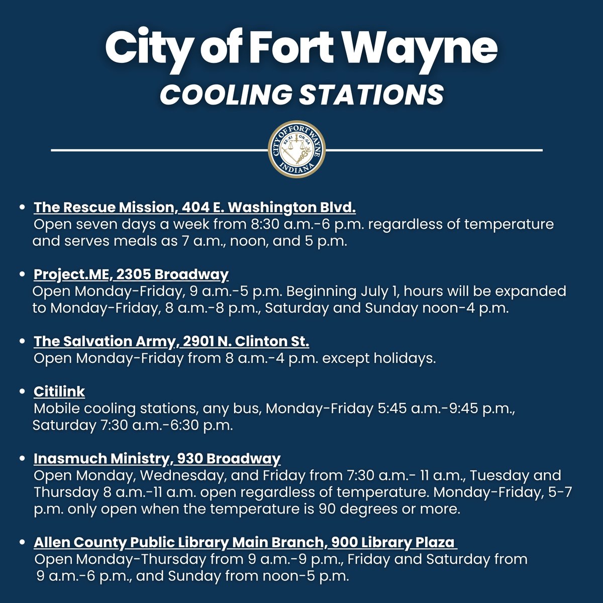 With warmer weather approaching, cooling stations are open to provide residents a safe place to escape the heat.

Read more: bit.ly/4e5jlKM
