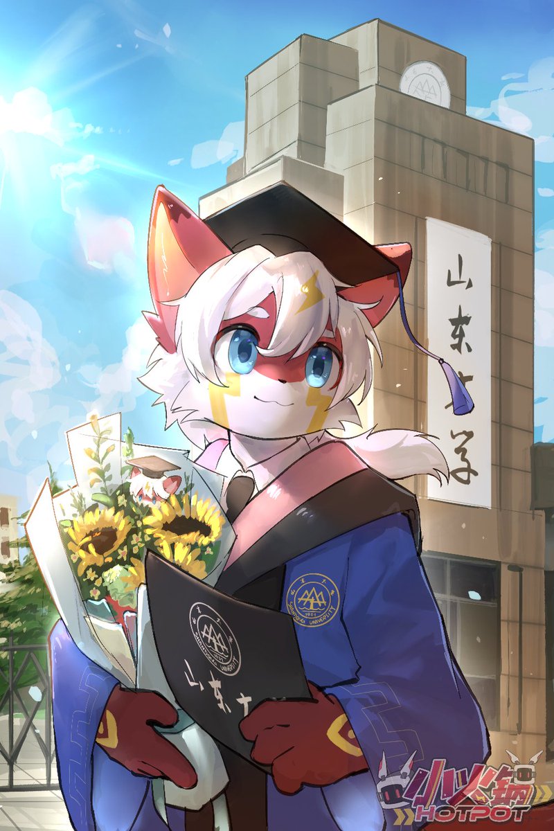 毕业快乐！🥳
Artwork by <a href="/brainnotworkin/">laggy</a>