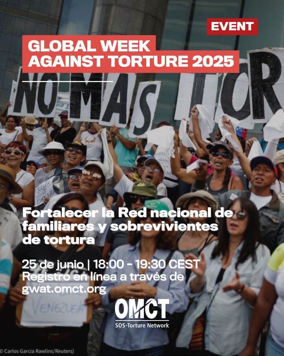 🌎 En América Latina, las familias han sido el motor de la denuncia, la memoria y la resiliencia.

Este 25 de junio, conectamos redes de familiares y sobrevivientes de tortura de América Latina para compartir aprendizajes, resistencias y prioridades colectivas.🌎

✊ Porque las