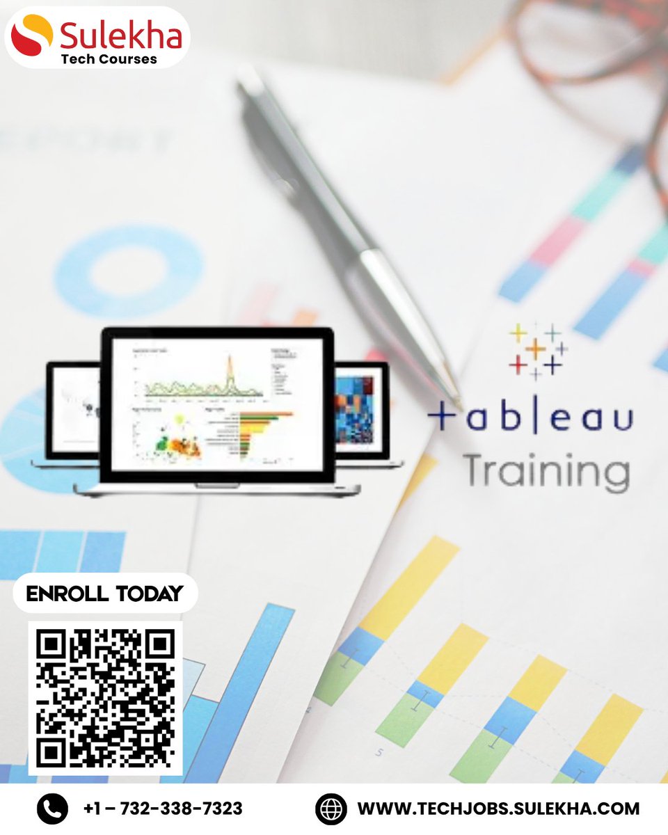 Sulekha_US's tweet image. 📊 Master the Art of Data Storytelling with Tableau!

Uncover powerful insights, create stunning dashboards, and become a data hero with our hands-on Tableau Training Course. 

Link: techjobs.sulekha.com/tableau-traini…

#TableauTraining #sulekhaittraining