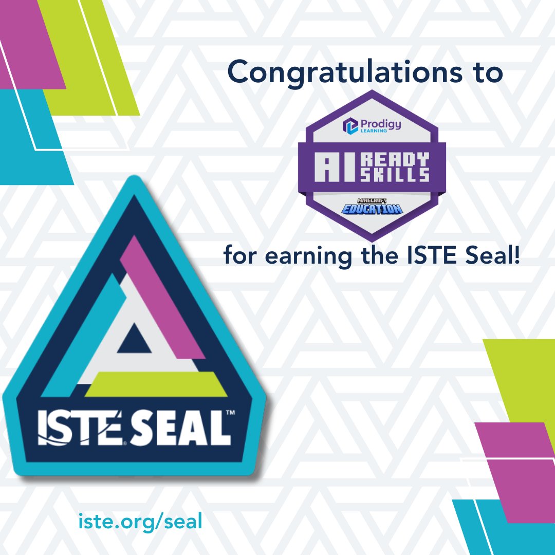 ISTE (@isteofficial) on Twitter photo 👏 Another #ISTESeal for <a href="/CertMatters/">Prodigy Learning</a> (Prodigy Learning)!
AI Ready Skills connects AI concepts to real-world applications and builds digital citizenship—preparing students for future careers through collaborative problem-solving.
🔗hubs.ly/Q03ppFTy0
#AIinEducation 👏 Another #ISTESeal for <a href="/CertMatters/">Prodigy Learning</a> (Prodigy Learning)!
AI Ready Skills connects AI concepts to real-world applications and builds digital citizenship—preparing students for future careers through collaborative problem-solving.
🔗hubs.ly/Q03ppFTy0
#AIinEducation