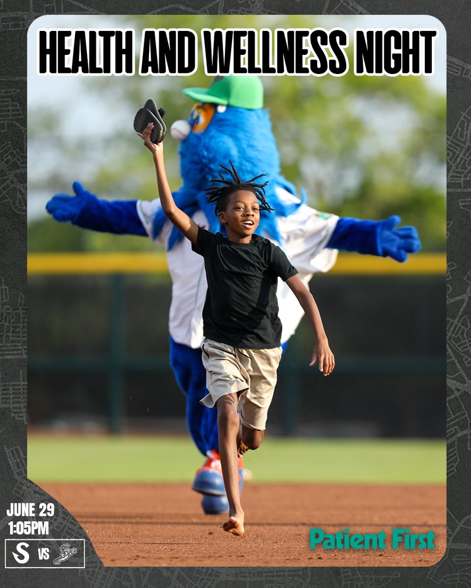Norfolk Tides (@norfolktides) on Twitter photo Your mental health is important. The Tides and <a href="/PatientFirst/">Patient First</a> are teaming up to help you learn about how you can improve your health while enjoying a relaxing day at the ballpark!
Gates: 12:00pm
First Pitch: 1:05pm
🎫: atmilb.com/3EtVN4o Your mental health is important. The Tides and <a href="/PatientFirst/">Patient First</a> are teaming up to help you learn about how you can improve your health while enjoying a relaxing day at the ballpark!
Gates: 12:00pm
First Pitch: 1:05pm
🎫: atmilb.com/3EtVN4o