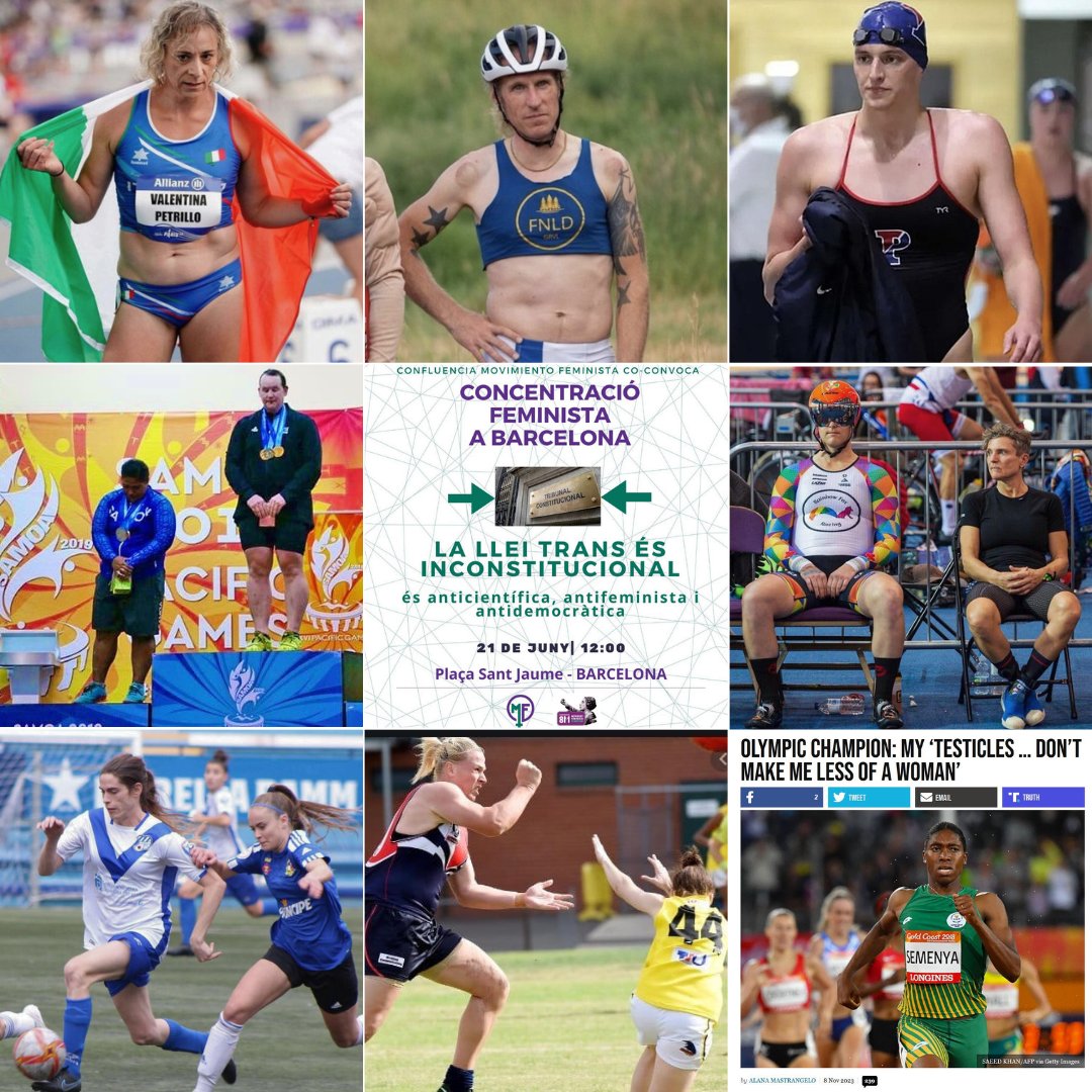 PROU PERMETRE HOMES A CATEGORIES FEMENINES
Les dones i les nenes tenen dret a un esport just i segur i a ser campiones de les seves competicions.

I tu, de part de qui estàs?

🗓️21 Juny
🕛12h
📍Pl. St. Jaume

#DerogacióLleisTrans #SaveWomensSport