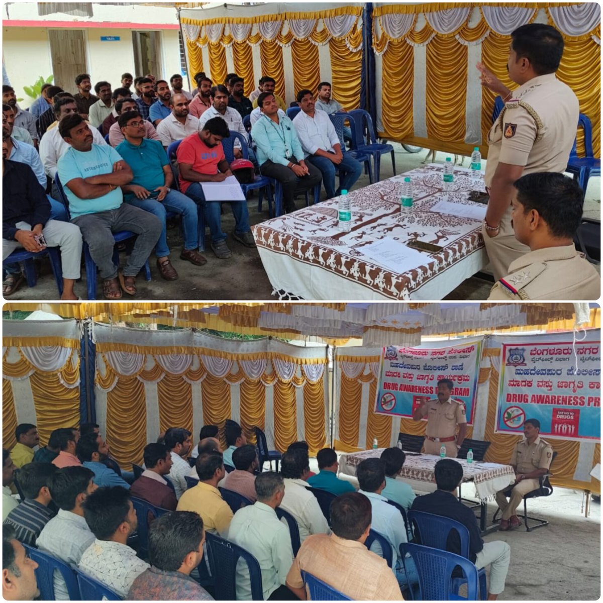 ಈ ದಿನ ಠಾಣಾವ್ಯಾಪ್ತಿಯ Medical shop ಮಾಲೀಕರನ್ನು ಕರೆದು, ಮಾದಕ ದ್ರವ್ಯ ದುಷ್ಪರಿಣಾಮಗಳ ಬಗ್ಗೆ ತಿಳಿಸಿ, ವೈದ್ಯರಿಂದ Prescription ಇಲ್ಲದೆ ನಿರ್ದಿಷ್ಟ ಔಷಧಿಗಳನ್ನು ನೀಡದಿರಲು ಸೂಕ್ತ ಸೂಚನೆಗಳನ್ನು/ ಎಚ್ಚರಿಕೆಯನ್ನು ನೀಡಲಾಯಿತು..