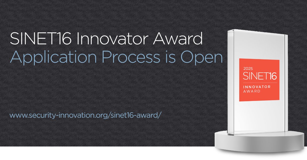 The #SINET16 application is now open. 
Judged by 100+ leading #CISOs, risk executives, &amp; #VCs. 

#Startups #CyberSecurity #SINET
Apply for free here: bit.ly/3FXh5IP