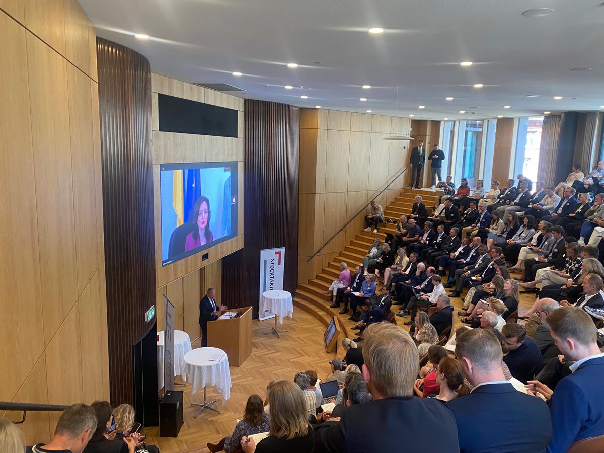 It was an honour to join #StocktakingEU conference in Copenhagen virtually, highlighting how Ukraine's future is interconnected with the EU. 🇺🇦 is emerging as Europe's security cornerstone as Denmark leads by example ahead of its EU Council Presidency 🇩🇰 #RethinkingEurope
