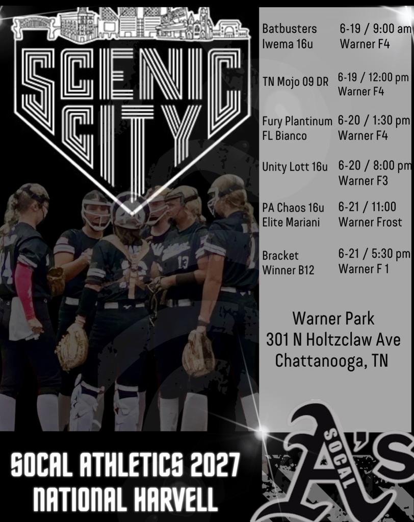 kayleigh_jacks's tweet image. Schedule drop for Scenic City this weekend. Very excited to hit the field with my @Athletics_2027 teammates!!
@BSherSB @MaxPreps @SBRRetweets @JBMTSUsoftball @NataliePooleUSM @StinaMcC7 @coachK73 @ExtraInningSB @tsmartt14