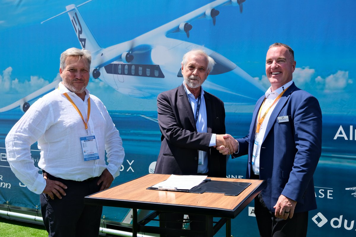Aura Aero (@aero_aura) on Twitter photo Amelia and AURA AERO combine their expertise to facilitate a carbon-free network of regional air links in Europe. ✈️
----------
Amelia et AURA AERO unissent leurs compétences pour faciliter l’essor d’un réseau décarboné de liaisons aériennes régionales en Europe. ✈️
<a href="/AelisGroup/">AELIS Group</a> Amelia and AURA AERO combine their expertise to facilitate a carbon-free network of regional air links in Europe. ✈️
----------
Amelia et AURA AERO unissent leurs compétences pour faciliter l’essor d’un réseau décarboné de liaisons aériennes régionales en Europe. ✈️
<a href="/AelisGroup/">AELIS Group</a>