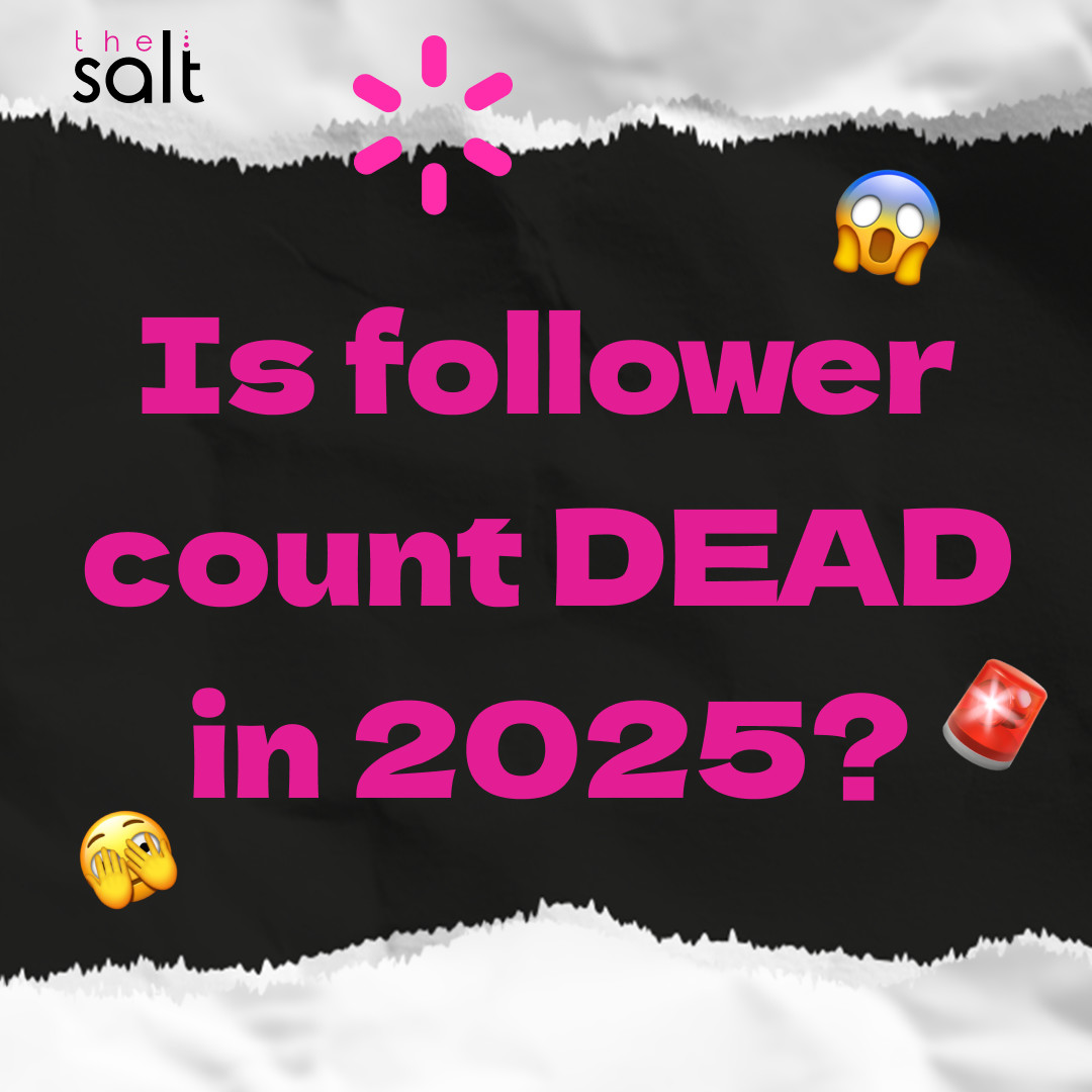 The death of the follower count? Yeah, we’re celebrating 🎉

Here’s the truth: brands chasing numbers over actual results are missing the point. If you’re not playing smart, you’re playing yourself.

Want to know more? 👉 thesalt.co.za/creator-genera…