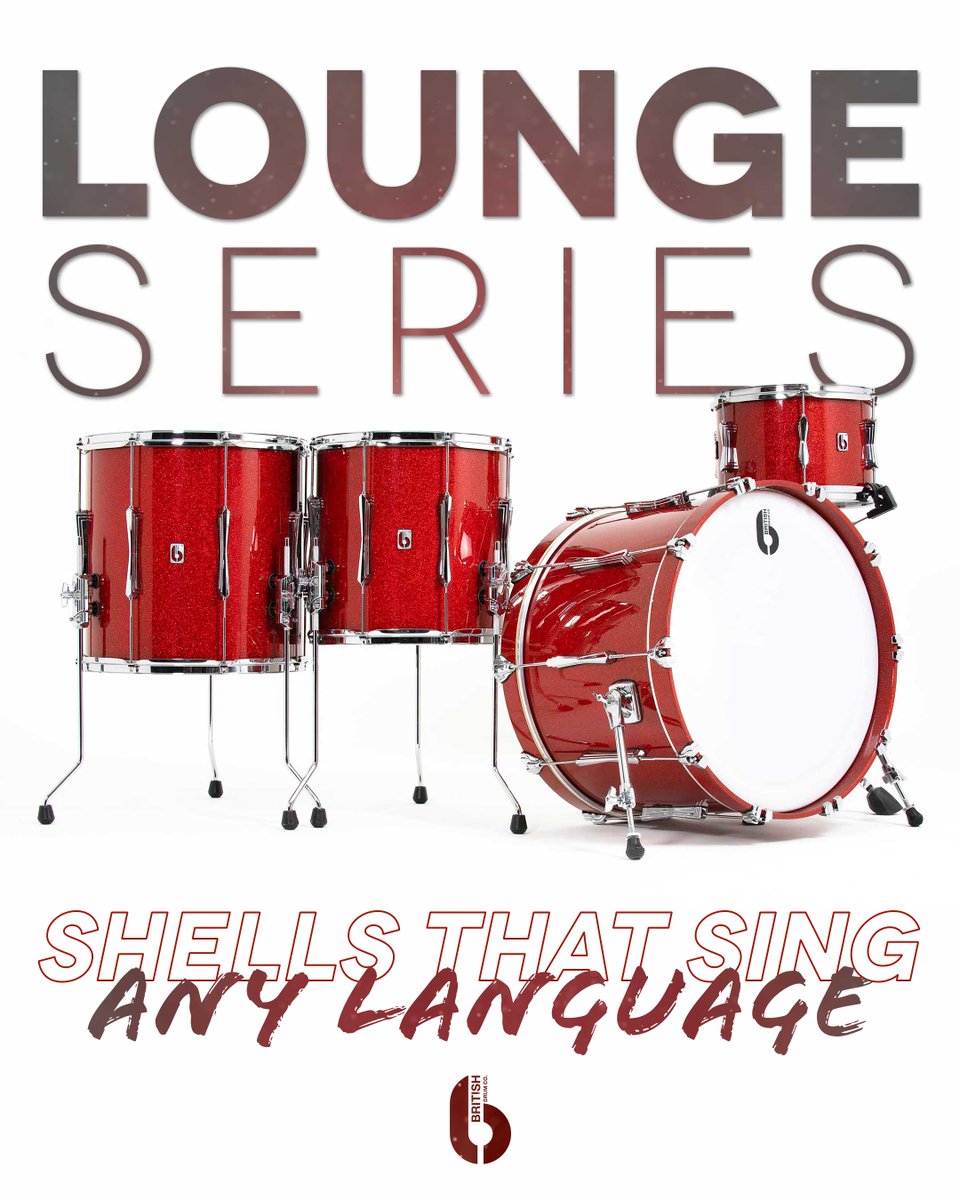Lounge Series is made for all genres ⚡️

Bold, bright, breathtaking. The Appleby Red finish brings a high-gloss shimmer and red sparkles for a performance kit that demands attention. ✨

#loungeseries #britishdrumco #madeinbritain #drumkit #drumsetup #drumlife
