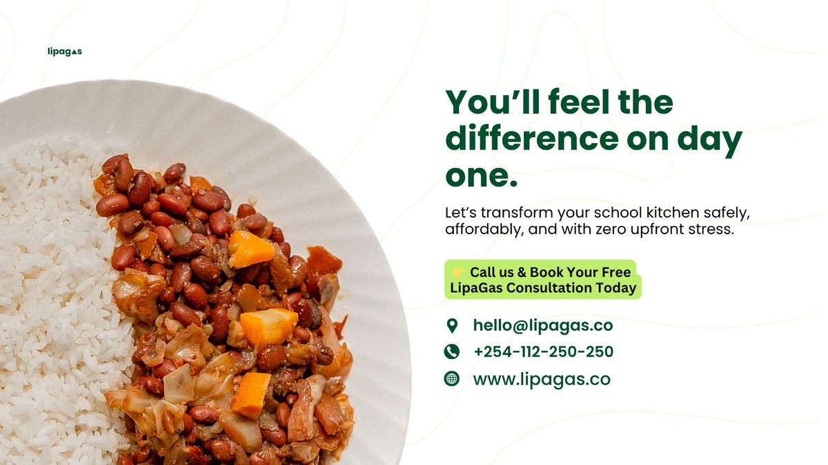 lipa_gas's tweet photo. 🔥 Firewood drains budgets &amp; harms health.

🚫It's time to switch
✅ Upgrade to LPG
✅ Pay only for gas you use
✅ Never ran out with smart refills
✅ Easy monthly financing.

Let’s talk -no cost, no pressure
👉 WhatsApp: +254 112 250 250
#LipaGas #CleanCooking #KenyaSchools #LPG https://t.co/QXeTHeckLs
