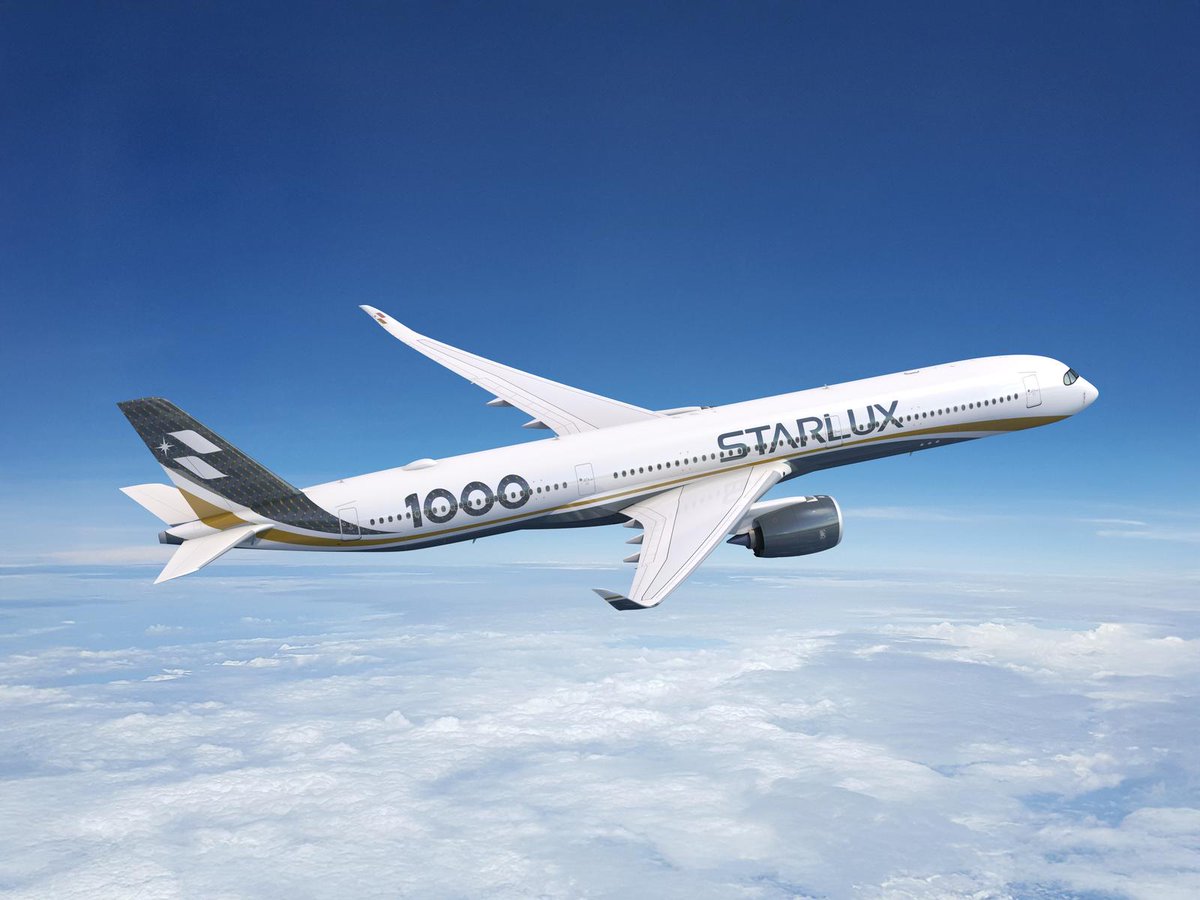AirbusPRESS's tweet image. .@STARLUX orders 10 more Airbus #A350-1000s
#PAS25
Read more ➡️ fly.airbus.com/PAS25-STARLUX