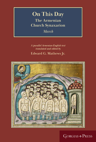 gorgiaspress's tweet image. We're delighted to announce that these titles are in print. "On This Day (Jan/Feb/March/April): The Armenian Church Synaxarion (Yaysmawurkʿ)". You can find other volumes in the series here gorgiaspress.com/the-armenian-c… #ArmenianChurch #Saints