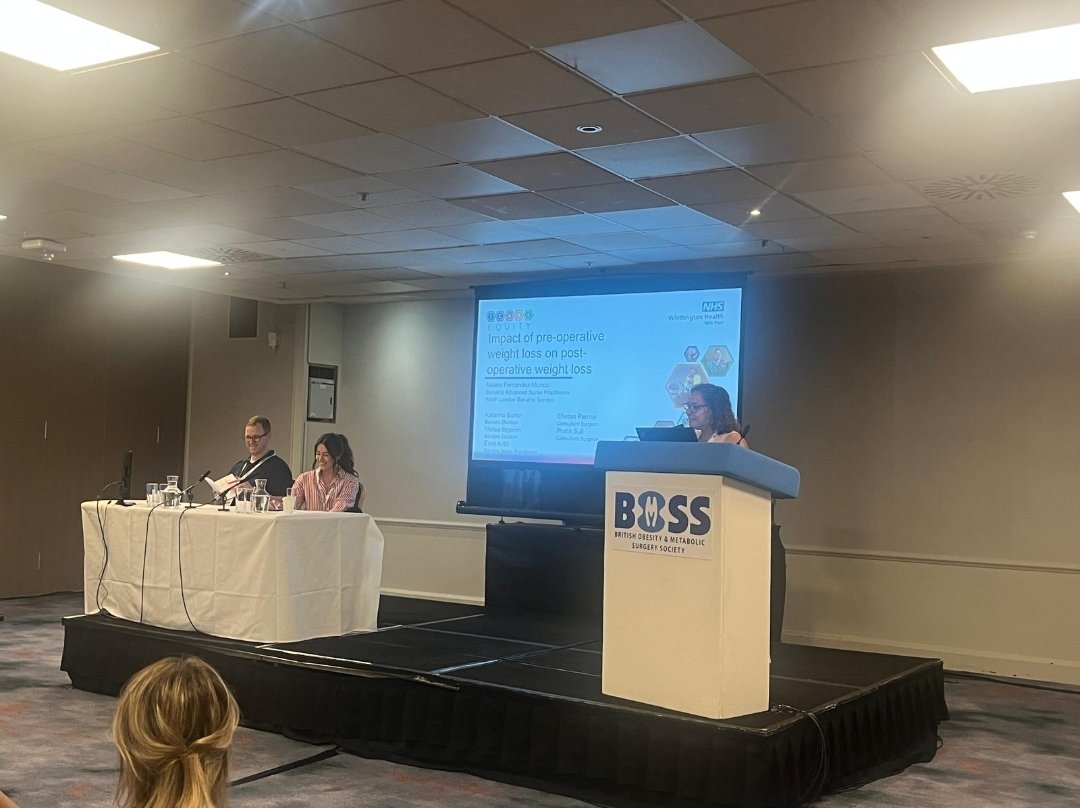 Our <a href="/BariatricCNS/">Naiara Fernández</a> Naiara presenting her excellent study <a href="/bariatricBOMSS/">BOMSS</a> 2025. Role of preoperative weight loss?