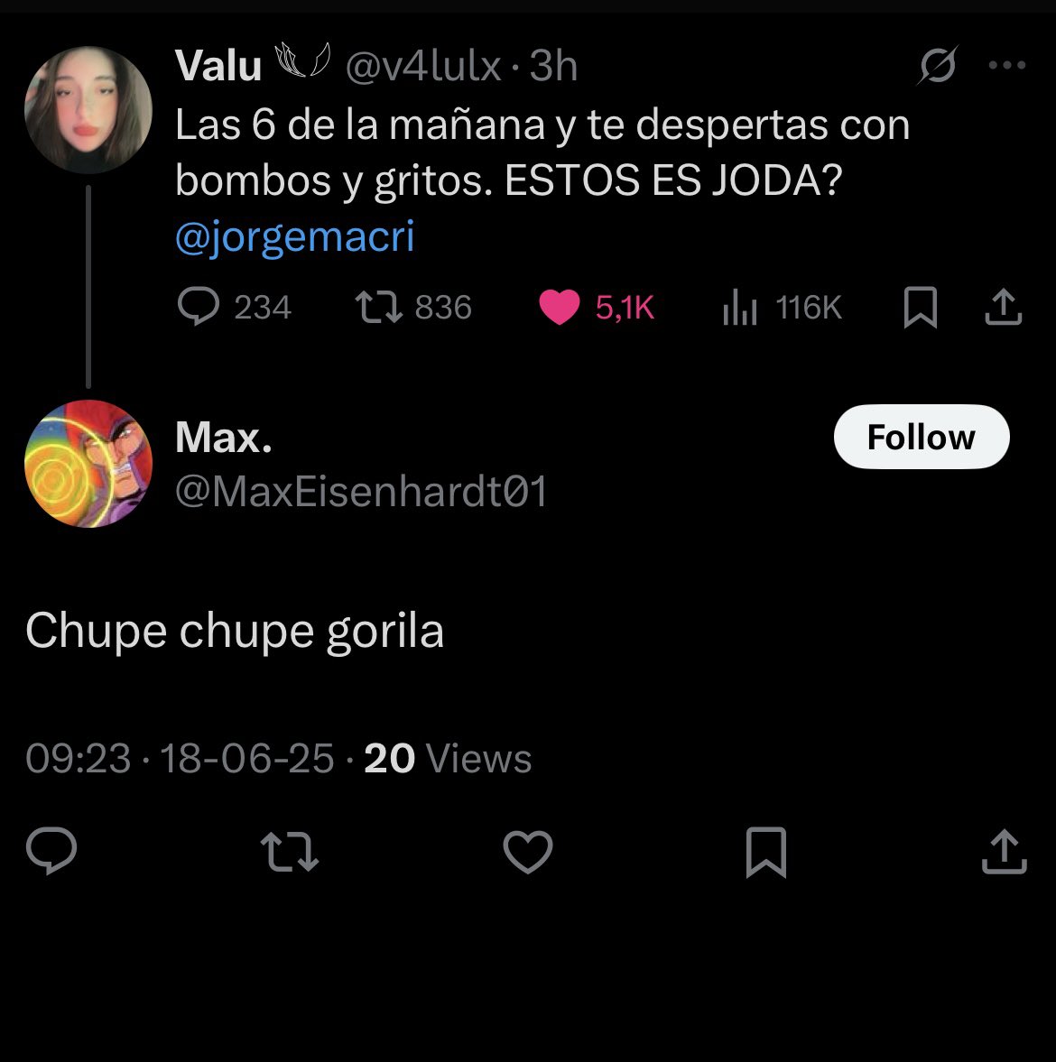 ElTrumpista's tweet photo. Así le responden los kukas a una mujer embarazada que tiene hace 2 semanas su casa y barrio tomado y no puede dormir.

Nunca tengan empatía con estos hdp https://t.co/yy1vLmIwEb