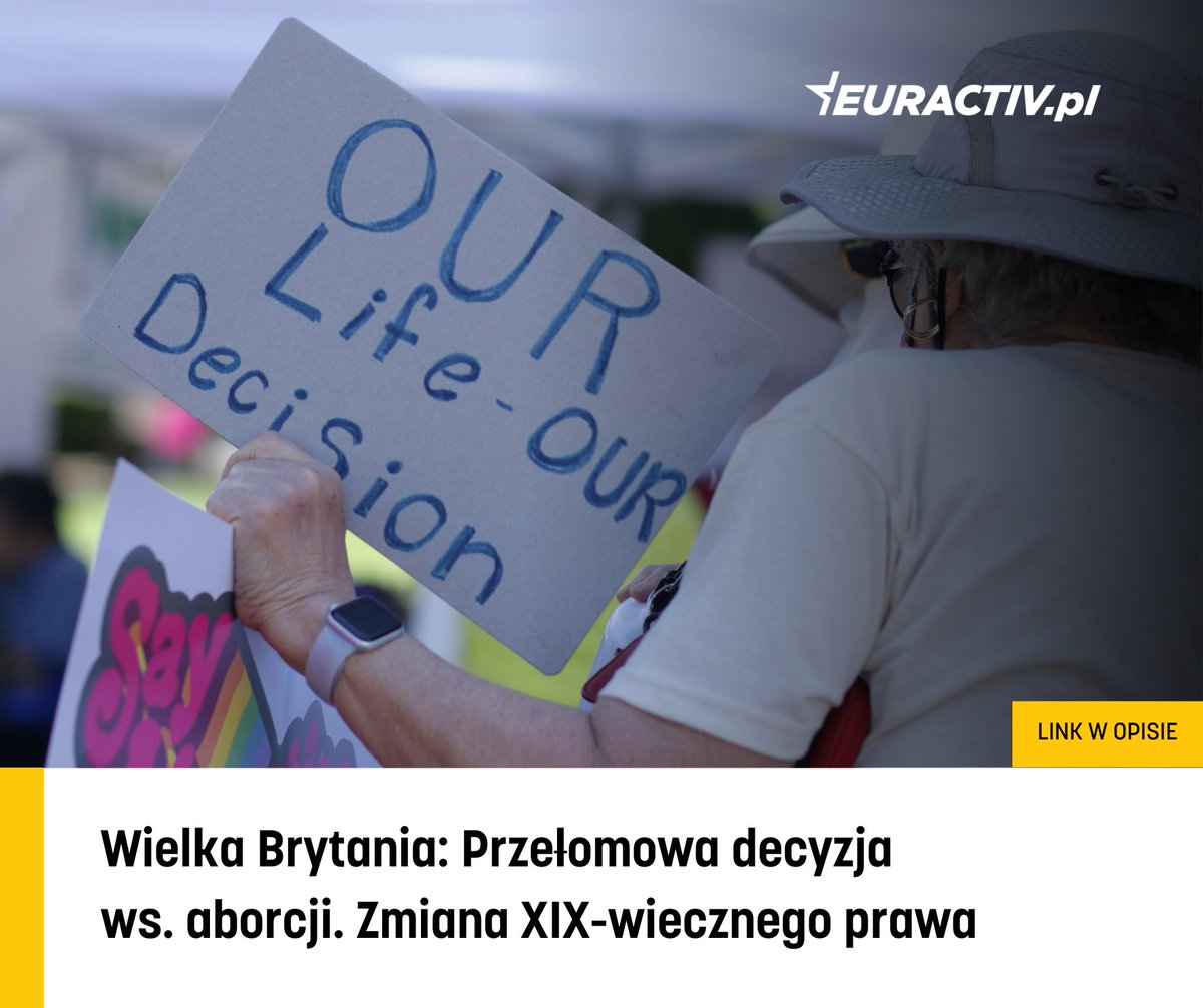 Brytyjski parlament zdecydował o zniesieniu przepisów karnych wobec kobiet, które samodzielnie przerywają ciążę.

🟡Więcej: euractiv.pl/section/praca-…