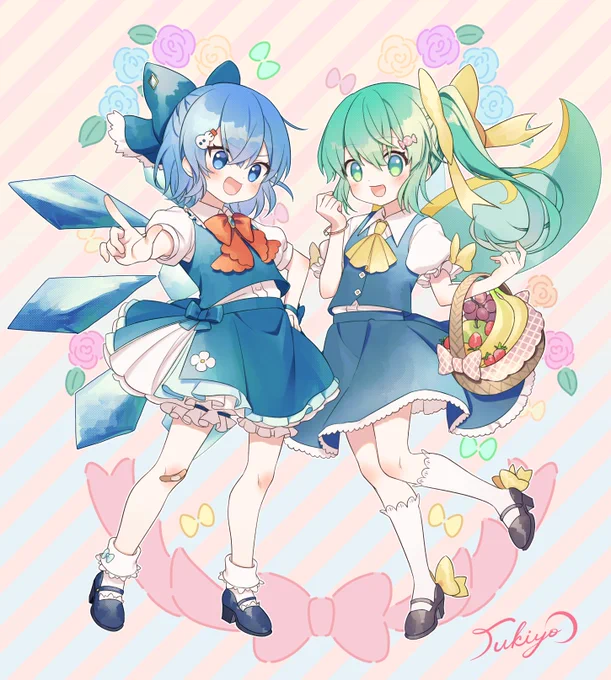 おめかしチルノと大ちゃん #東方Project