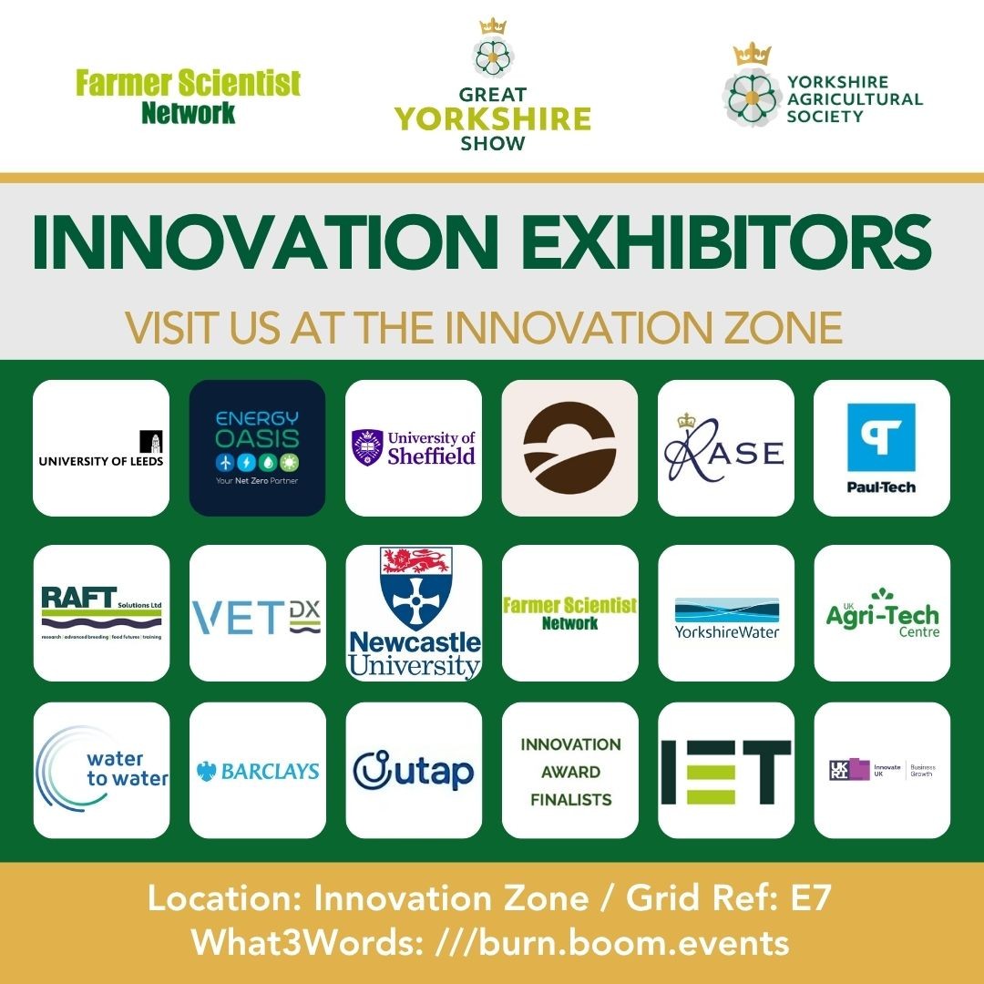 FarmerScientist (@farmerscientist) on Twitter photo This year our Innovation Zone is bigger and better, with more exhibitors and panel talks. Do drop-in and say 👋More here: greatyorkshireshow.co.uk/farmers/
📅 8 - 11 July 2025
📍<a href="/greatyorkshow/">Great Yorkshire Show</a> / <a href="/YorksAgSoc/">Yorkshire Ag Society</a> This year our Innovation Zone is bigger and better, with more exhibitors and panel talks. Do drop-in and say 👋More here: greatyorkshireshow.co.uk/farmers/
📅 8 - 11 July 2025
📍<a href="/greatyorkshow/">Great Yorkshire Show</a> / <a href="/YorksAgSoc/">Yorkshire Ag Society</a>
