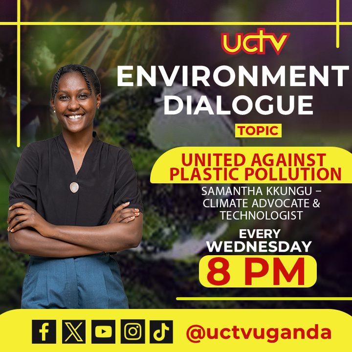 uctvuganda's tweet photo. Join us tonight for #UCTVEnvironmentDialogue
Topic: United Against Plastic Pollution
Guests: Samantha Kkungu - Climate Advocate, Chris Ssali – Co-Founder Safe Uganda
#EnvironmentDialogue #UCTVEnvironmentDialogue #UgandaCatholicTelevision #UCTV #UCTVUganda #PlasticPollution https://t.co/gsy8DNW6tV