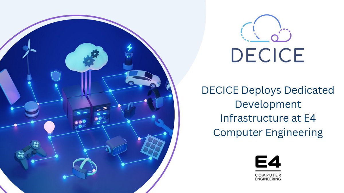 DECICE (@decice_eu) on Twitter photo 🔬 DECICE deploys dedicated development infrastructure at E4 Computer Engineering!
This step enhances testing, validation & performance assessment for HPC, cloud & edge computing solutions.
🔗 Read more: decice.eu/project-news/d…
Author: <a href="/e4company/">E4 Computer Engineering</a>
#HPC #CloudComputing 🔬 DECICE deploys dedicated development infrastructure at E4 Computer Engineering!
This step enhances testing, validation & performance assessment for HPC, cloud & edge computing solutions.
🔗 Read more: decice.eu/project-news/d…
Author: <a href="/e4company/">E4 Computer Engineering</a>
#HPC #CloudComputing
