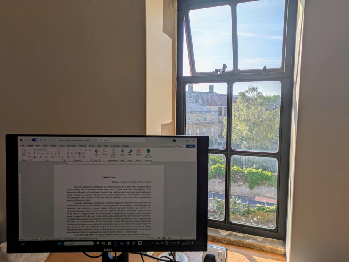 Santiago Truccone (@santruccone) on Twitter photo I am happy to be at <a href="/NuffieldCollege/">Nuffield College</a>, working on my project on climate crime. Many thanks to <a href="/UniGraz/">Uni Graz/University of Graz</a> for the Visiting Award for High Potentials 2025, without which this opportunity would not have been possible.
nuffield.ox.ac.uk/.../prof.../sa… I am happy to be at <a href="/NuffieldCollege/">Nuffield College</a>, working on my project on climate crime. Many thanks to <a href="/UniGraz/">Uni Graz/University of Graz</a> for the Visiting Award for High Potentials 2025, without which this opportunity would not have been possible.
nuffield.ox.ac.uk/.../prof.../sa…
