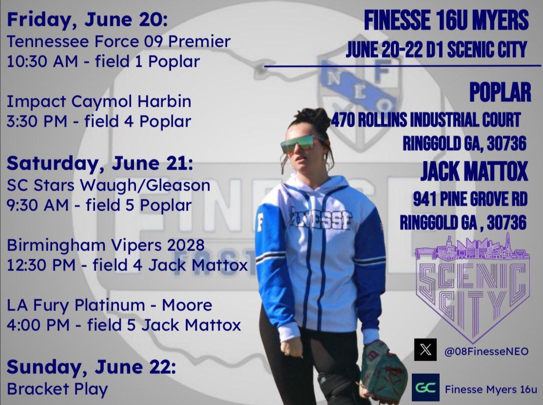 Come see us this weekend in Ringgold, GA as we compete in the Scenic City Tournament!