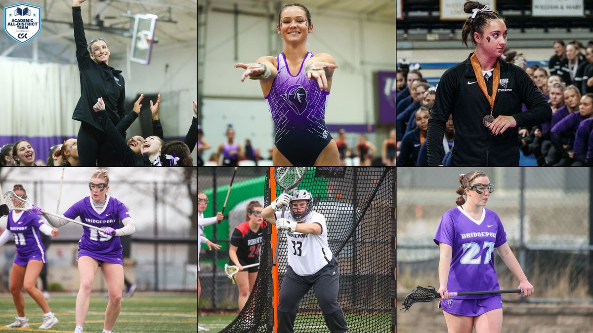 UB puts 6⃣ women's student-athletes on the <a href="/CollSportsComm/">College Sports Communicators</a> Academic All-District At-Large Team!

3⃣ from GYM - Kenney, Coyle, Imbarlina
3⃣ from WLAX - Maxwell, Mellia, Stuart

STORY: shorturl.at/dn6HY