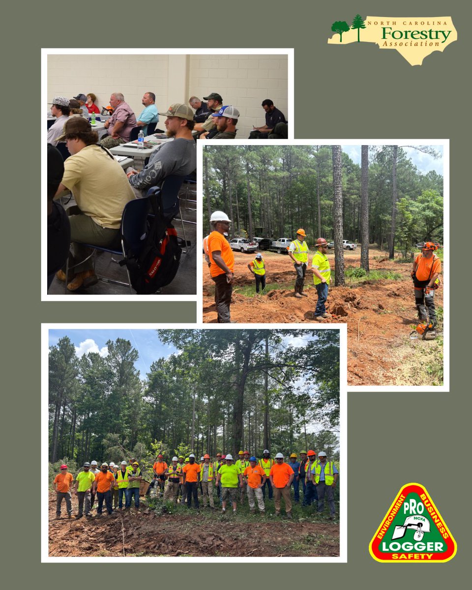 NCForestryAssoc's tweet image. We welcomed 25 new ProLoggers through our Piedmont ProLogger base class last week! Thank you to our  industry partners who make this program a huge success:

@ncforestservice 
@ForestryMutual 
United Risk Advisors
@NCDOL 
@NCSHP 
Troy Lumber Company
Chris Jordan Logging