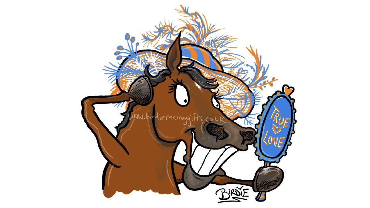 True Love very impressive in the Queen Mary <a href="/Ascot/">Ascot Racecourse</a> - Even had time to check her mirrors! <a href="/coolmorestud/">Coolmore</a> 💙🧡