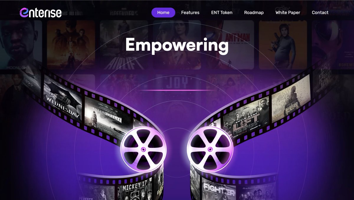 $ENT <a href="/enterise_app/">Enterise</a> 

 Lights, Camera, Onchain!

Introduce as Web3 film platform on <a href="/BNBCHAIN/">BNB Chain</a>
empowering indie filmmakers to fund, launch &amp; monetize their films without Hollywood middlemen

Token just launched, but the project? Been cooking for a while

Real build &gt; quick pump
