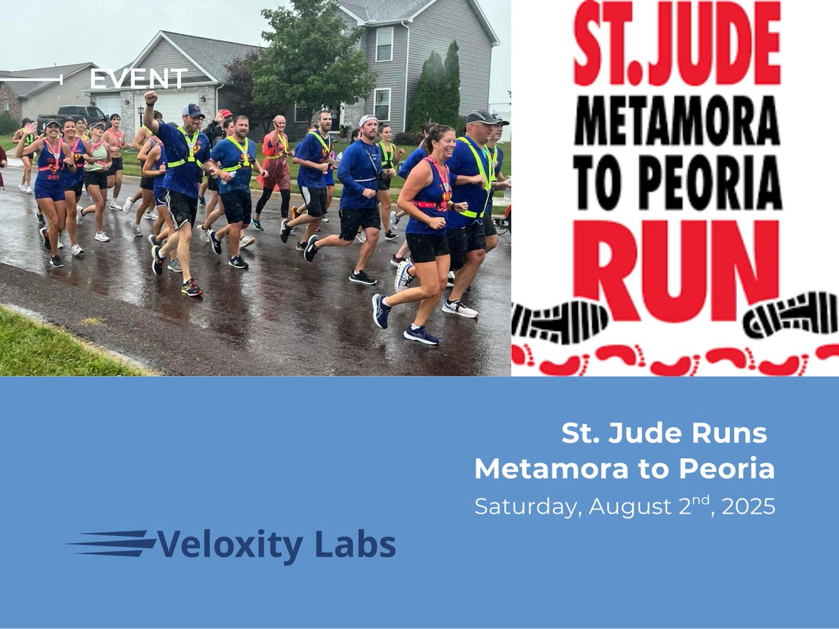 Veloxity Labs (@veloxityl) on Twitter photo We’re running with heart. 🏃♂️💙
Support the <a href="/VeloxityL/">Veloxity Labs</a> team as they run for the kids of St. Jude.
No child should fight alone.
Click to support: 👉 veloxitylabs.com/post/2025-st-j…
#StJudeRuns #RunForHope #VeloxityLabs We’re running with heart. 🏃♂️💙
Support the <a href="/VeloxityL/">Veloxity Labs</a> team as they run for the kids of St. Jude.
No child should fight alone.
Click to support: 👉 veloxitylabs.com/post/2025-st-j…
#StJudeRuns #RunForHope #VeloxityLabs