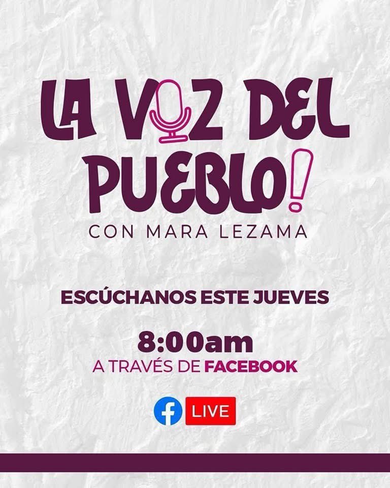 🎙️ ¡Amigas y amigos! Este jueves 19 de junio los esperamos en vivo en #LaVozDelPueblo 🗣️

🕗 8:00 a.m.
🔴 Transmisión por Facebook Live

Tu voz importa. Conéctate, participa y sé parte de la transformación de #QuintanaRoo. 🙌🏽