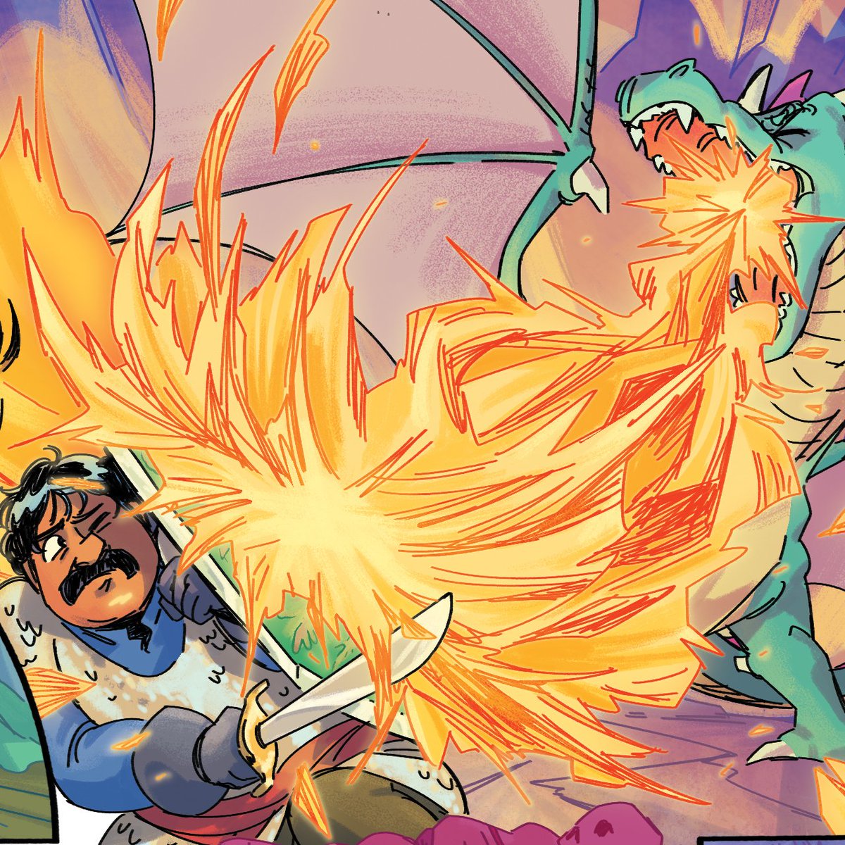 "The Deal" sees a Viiv trade the soul of his one true love to a demon in exchange for unimaginable power.

The only thing the demon didn't account for...Viiv is AroAce.

Read this hilarious, action-packed, and heartful comic by <a href="/tessreid/">tess</a> in "Aces &amp; Aros"!
kickstarter.com/projects/comic…
