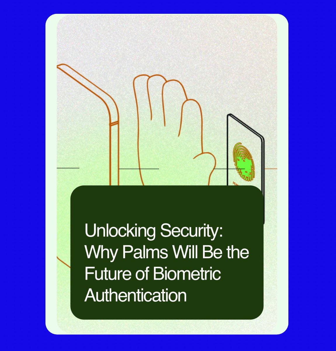ICE_CRYPTT's tweet photo. HUMANITY PROTOCOL HM 🖐️
Your palm is more than just skin.
it’s a unique identity.
Unlike fingerprints that only scan the tip of your finger, palm scans go deeper literally.
Think of it like a landscape: filled with ridges, veins, lines, and patterns that are uniquely yours. No two palms are the same, not even identical twins.
What makes palms so powerful?
🖇️ Bigger surface = more data
More space means more complex and detailed patterns to analyze, making it way harder for anyone to fake.
🖇️ Not just skin deep
Palm scans don’t stop at surface-level lines they also capture vascular patterns (your inner vein structure). This adds a whole extra layer of security that deepfakes or replicas can’t touch.
🖇️ Dynamic + live
Humanity Protocol’s tech doesn’t just look at a picture of your palm. It checks for real-time blood flow and motion, making sure it’s a living hand not a photo, not a recording, not AI.
This is why @Humanityprot is going all in on palm ID.
It’s privacy-preserving, hard to spoof, and doesn’t store your data on-chain.
In a world full of bots, scams, and deepfakes your palm might just be the most secure key you’ll ever use 🖐️
Never forget the ticker $H