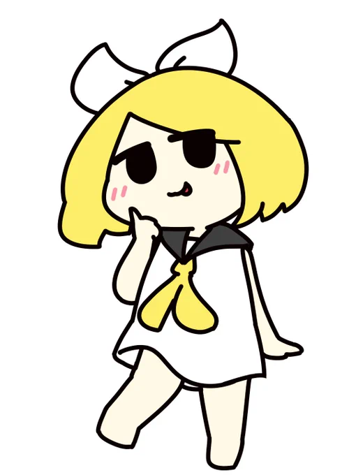 #1日1絵チャレンジ 夏服ペロリンちゃん