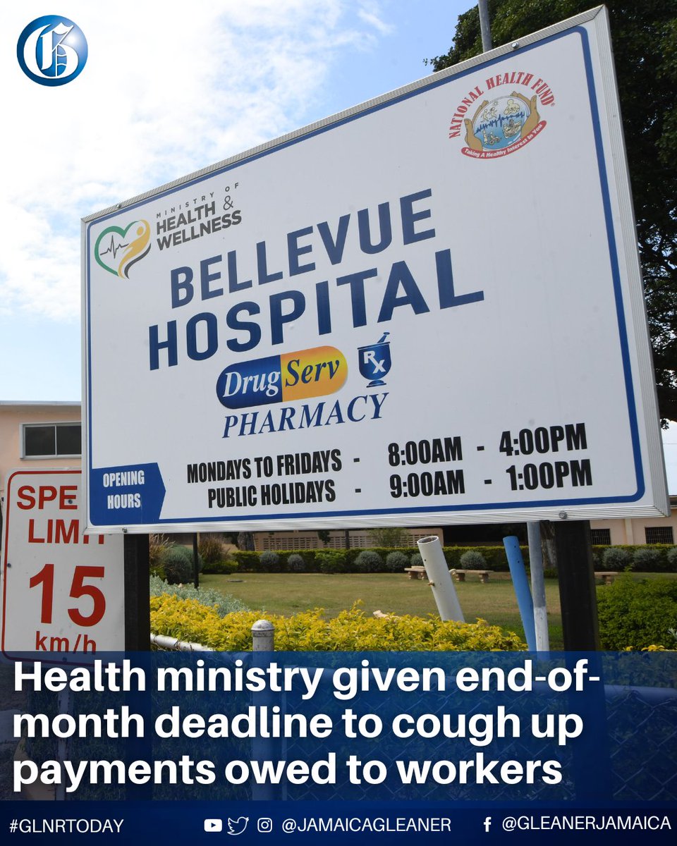 The union that represents public sector employees has warned the Ministry of Health and Wellness that delays in payments owed to some of its members “will not be tolerated” beyond the end of this month.

Read more: jamaica-gleaner.com/article/news/2… #GLNRToday