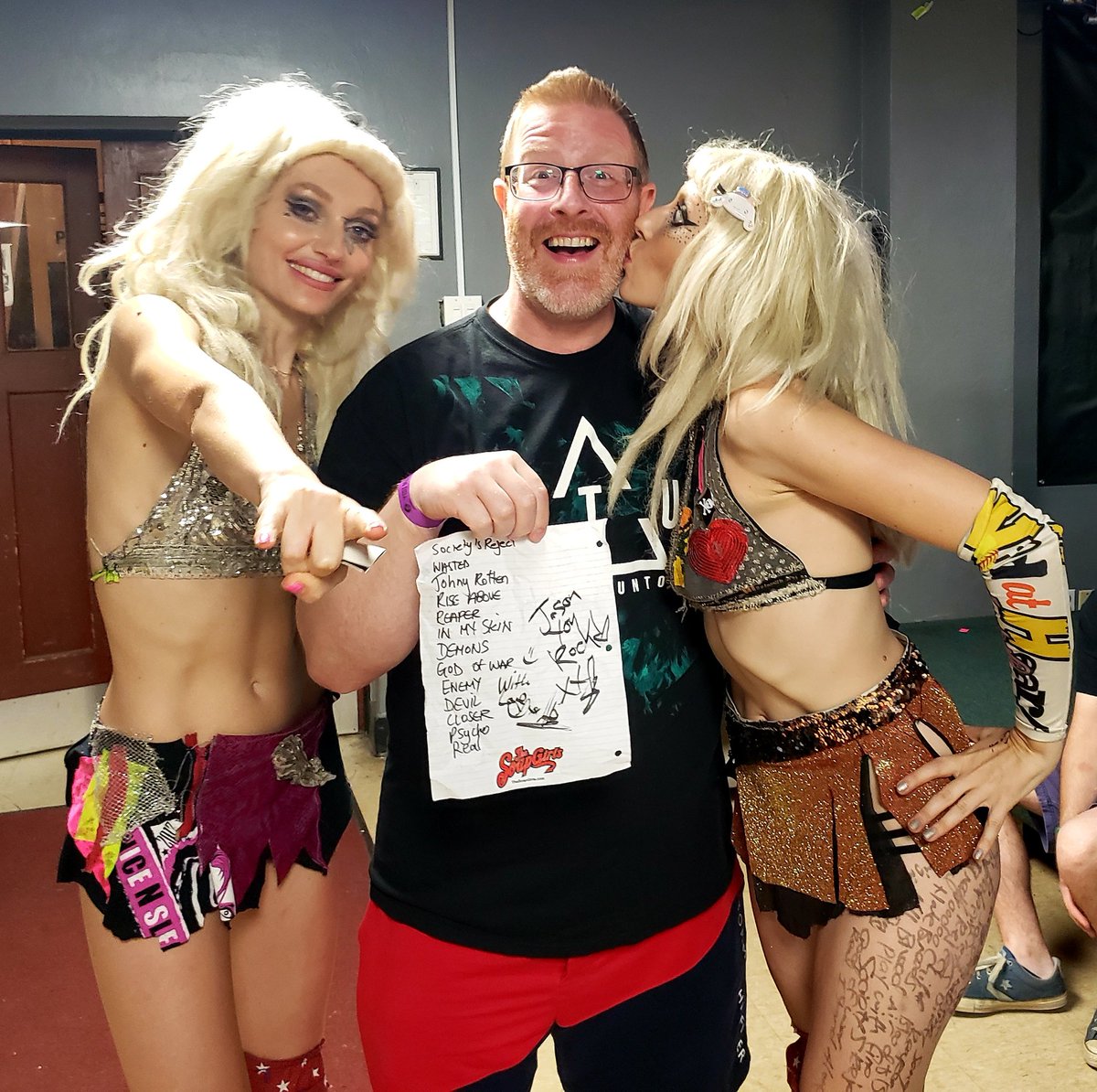 Dick Dangle (@thedickdangle) on Twitter photo Got to watch <a href="/The_SoapGirls/">The SoapGirls</a> put on an energetic and entertaining rock show at Preserving Underground last night! Some of the nicest people you could ever meet. Plus, a signed set list for the collection! 🤘🎶🎸🎤🥁🤘 Got to watch <a href="/The_SoapGirls/">The SoapGirls</a> put on an energetic and entertaining rock show at Preserving Underground last night! Some of the nicest people you could ever meet. Plus, a signed set list for the collection! 🤘🎶🎸🎤🥁🤘