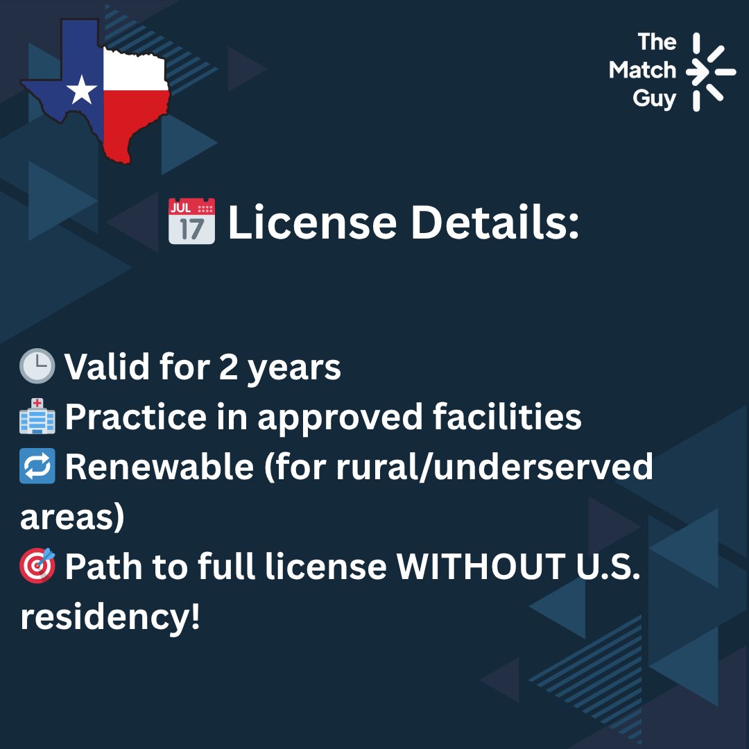 📣 BREAKING: It’s Official! 🩺🇺🇸
Texas just PASSED the DOCTOR Act (H.B. 2038) a game-changer for International Medical Graduates!

✅ Passed by both House &amp; Senate
✅ Sent to the Governor
✅ Effective Sept 1, 2025
📲 Share this with your IMG friends who need to know!

🧭 Want to