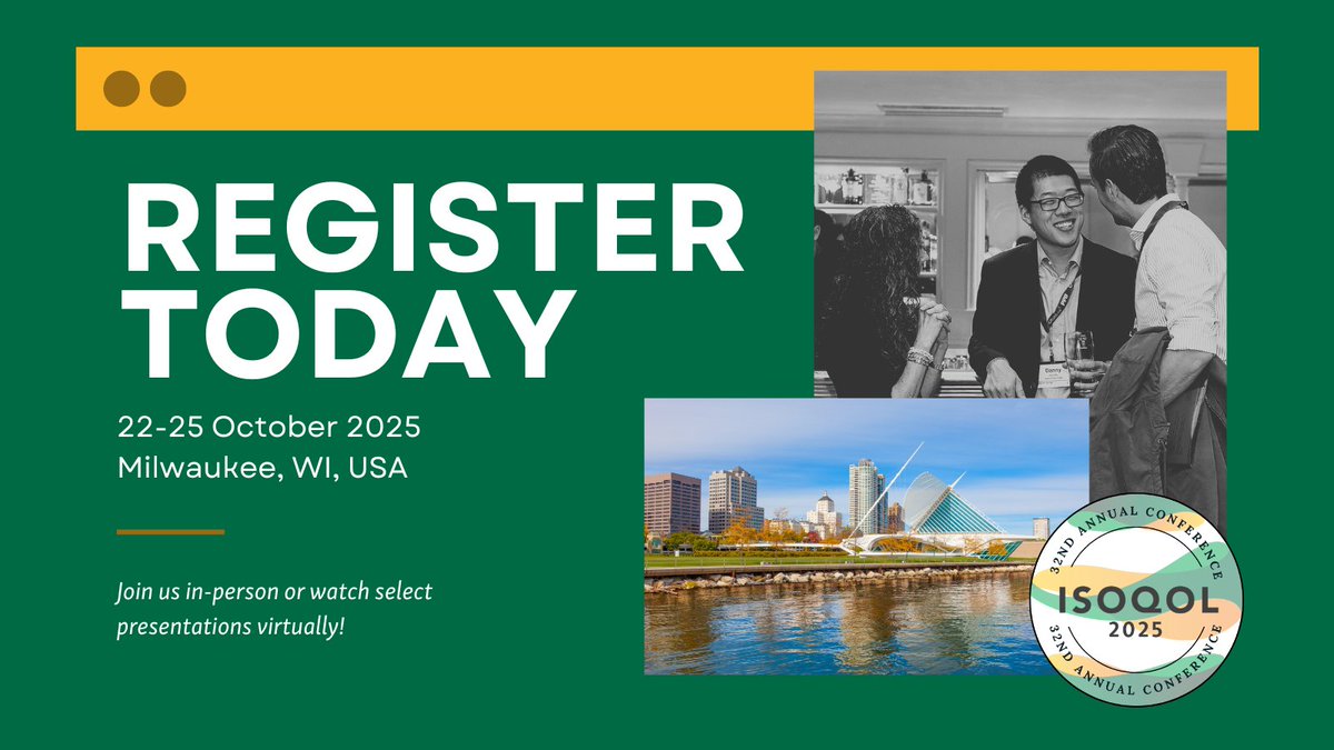 Register today for the 2025 Annual Conference! #ISOQOL 
isoqol.org/32nd-annual-co…