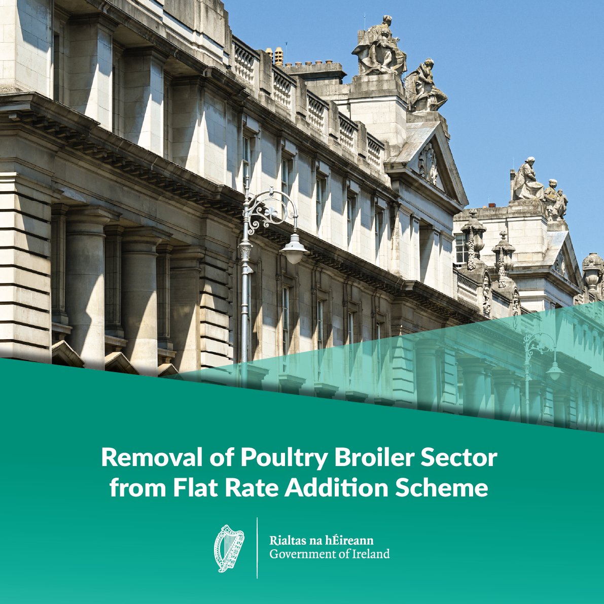 Department of Finance (@irldeptfinance) on Twitter photo Minister <a href="/Paschald/">Paschal Donohoe</a> has made the decision to remove the poultry broiler sector from the VAT Flat Rate Addition scheme from 1 September 2025.
Read more: gov.ie/en/department-… Minister <a href="/Paschald/">Paschal Donohoe</a> has made the decision to remove the poultry broiler sector from the VAT Flat Rate Addition scheme from 1 September 2025.
Read more: gov.ie/en/department-…