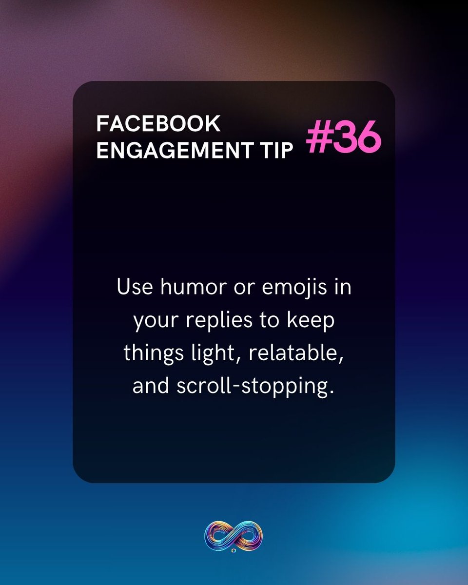 infinityengager's tweet image. 😁 Not every reply needs to be formal. In fact, the best ones rarely are.

Use humor or emojis in your replies to keep things light, relatable, and scroll-stopping. 🔥

A well-placed 😅 🙌 or 🤯 can make your brand feel more human - and more fun to talk to!
Even a light joke or…