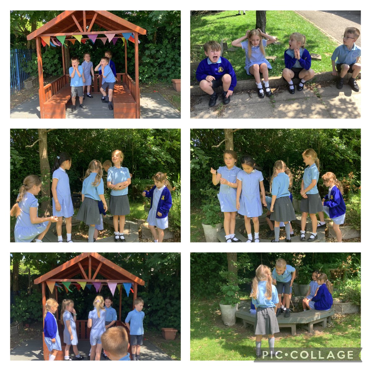 We have been acting out the story of Pentecost. Y2 KS