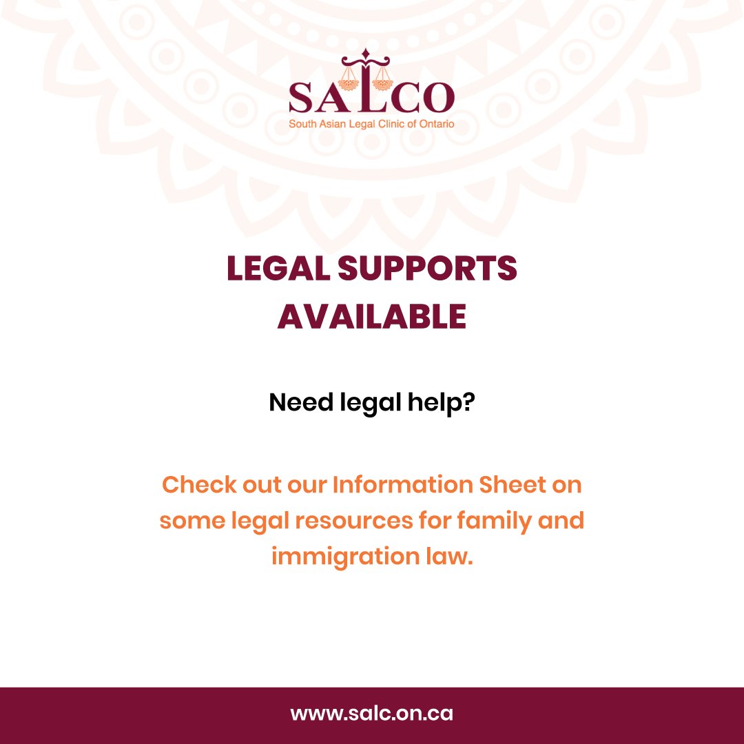 We are pleased to offer family and immigration law information resources for clients in multiple South Asian languages. For more details, please visit the public legal education section on our website: lnkd.in/e4ZURMzh