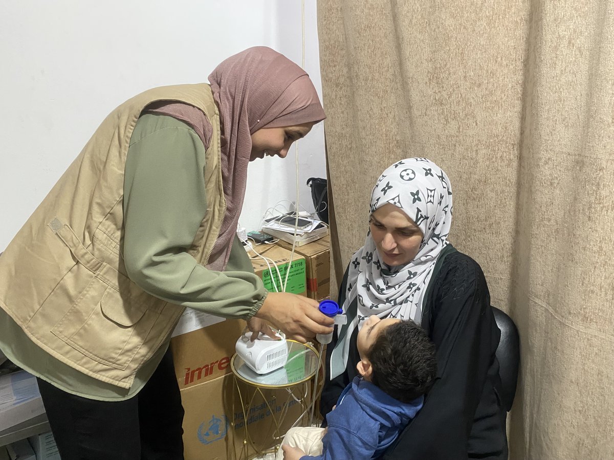 rtorbay's tweet image. A mother named Aseer &amp;amp; her young son with Cerebral palsy visit our @projecthopeorg clinics in #Gaza 3x/day for his medical needs, including a respiratory infection. She told our team, &quot;If the clinic were to close, it would feel like every door of hope has been shut in my face.&quot;
