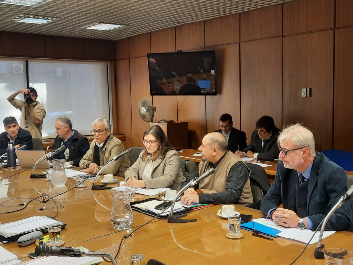 MTSS (@mtssuy) on Twitter photo Delegación del MTSS integrada por el ministro Juan Castillo, y los directores Marcela Barrios, Leonardo Di Doménico, y <a href="/DarioMendiondo/">Darío León Mendiondo</a>, asisten a la Comisión de Industria, Energía y Minería en la Cámara de Representantes, para tratar la situación de la industria frigorífica. Delegación del MTSS integrada por el ministro Juan Castillo, y los directores Marcela Barrios, Leonardo Di Doménico, y <a href="/DarioMendiondo/">Darío León Mendiondo</a>, asisten a la Comisión de Industria, Energía y Minería en la Cámara de Representantes, para tratar la situación de la industria frigorífica.