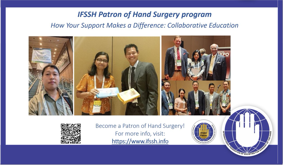 IFSSHand's tweet image. The IFSSH supports access to education worldwide 🌍✋—encouraging new initiatives, sponsoring attendance at meetings, and working with our member societies and federations to assist hand surgeons and therapists worldwide. Donate now: ifssh.info/hand_surgery_d…! #HandSurgery