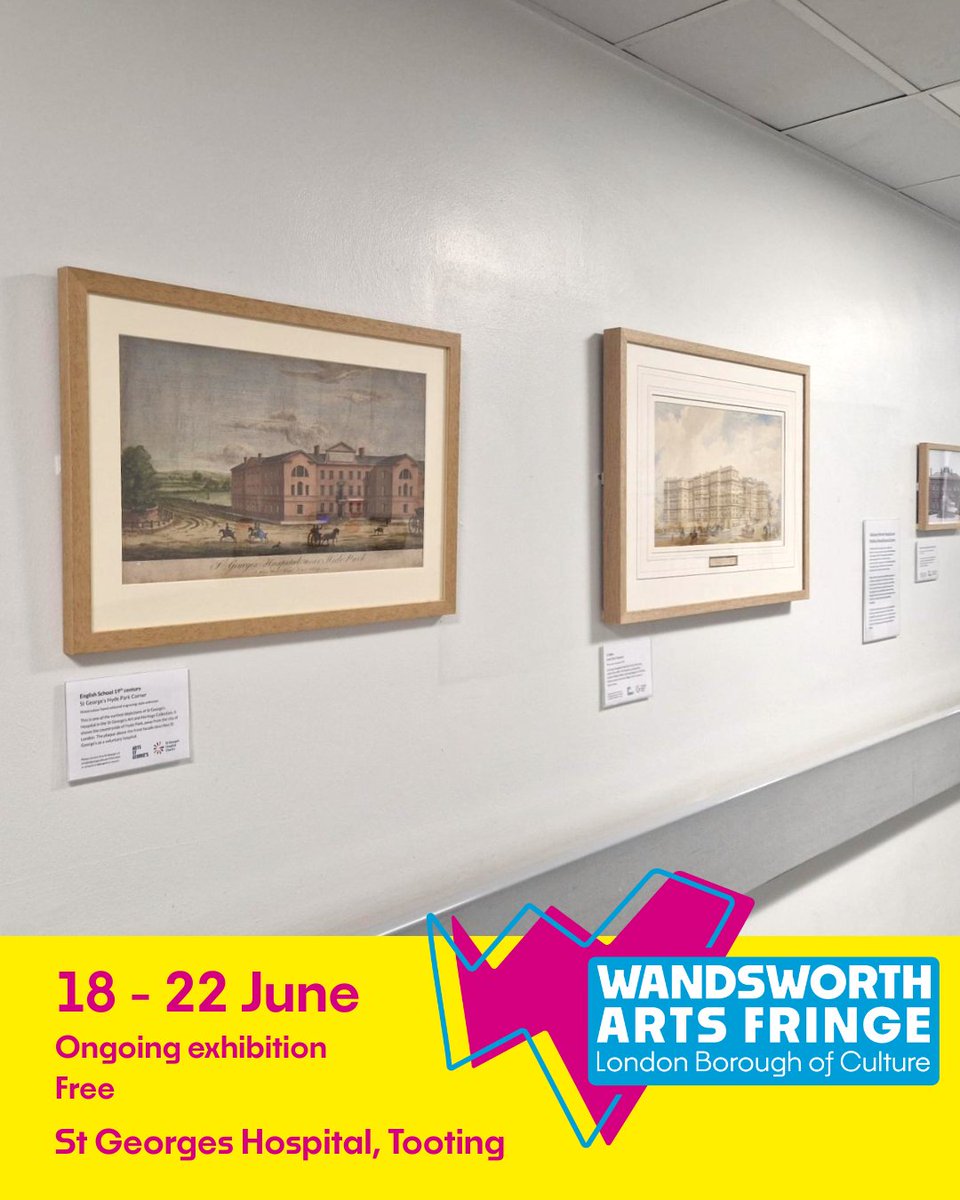 St George's Hospital Charity (@givingtogeorges) on Twitter photo 🎉 New exhibition! 🎉 @artsstgeorges are delighted to present 'Our Hospital: Exploring the Heritage of St George's Hospital', part of the 'Our Hospital' <a href="/HeritageFundUK/">The National Lottery Heritage Fund</a> funded project. This exhibition is part of Wandsworth Arts Fringe and Wandsworth Heritage Festival! 🎉 New exhibition! 🎉 @artsstgeorges are delighted to present 'Our Hospital: Exploring the Heritage of St George's Hospital', part of the 'Our Hospital' <a href="/HeritageFundUK/">The National Lottery Heritage Fund</a> funded project. This exhibition is part of Wandsworth Arts Fringe and Wandsworth Heritage Festival!