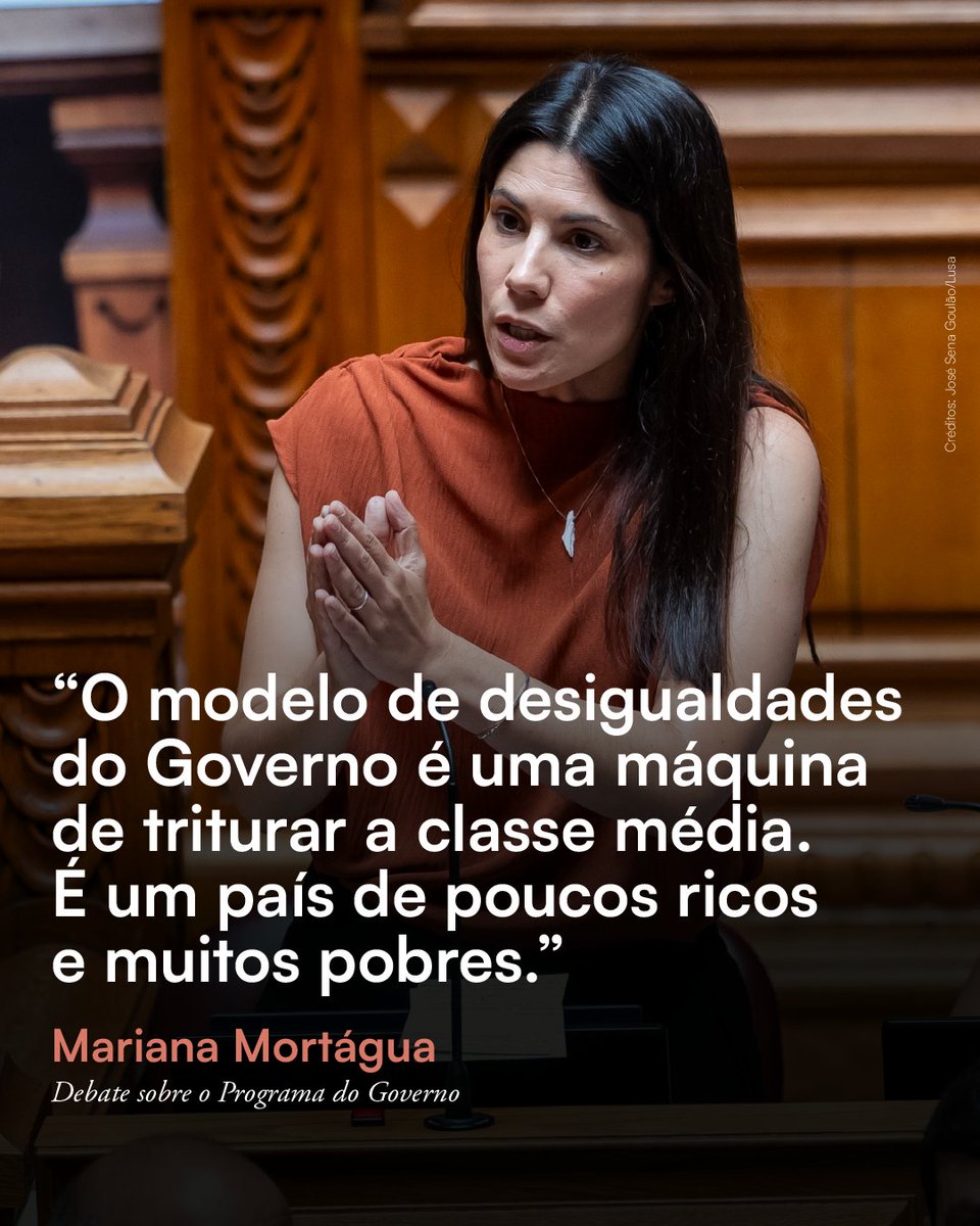 O modelo de desigualdades do Governo é uma máquina de triturar a classe média. É um país de poucos ricos e muitos pobres.