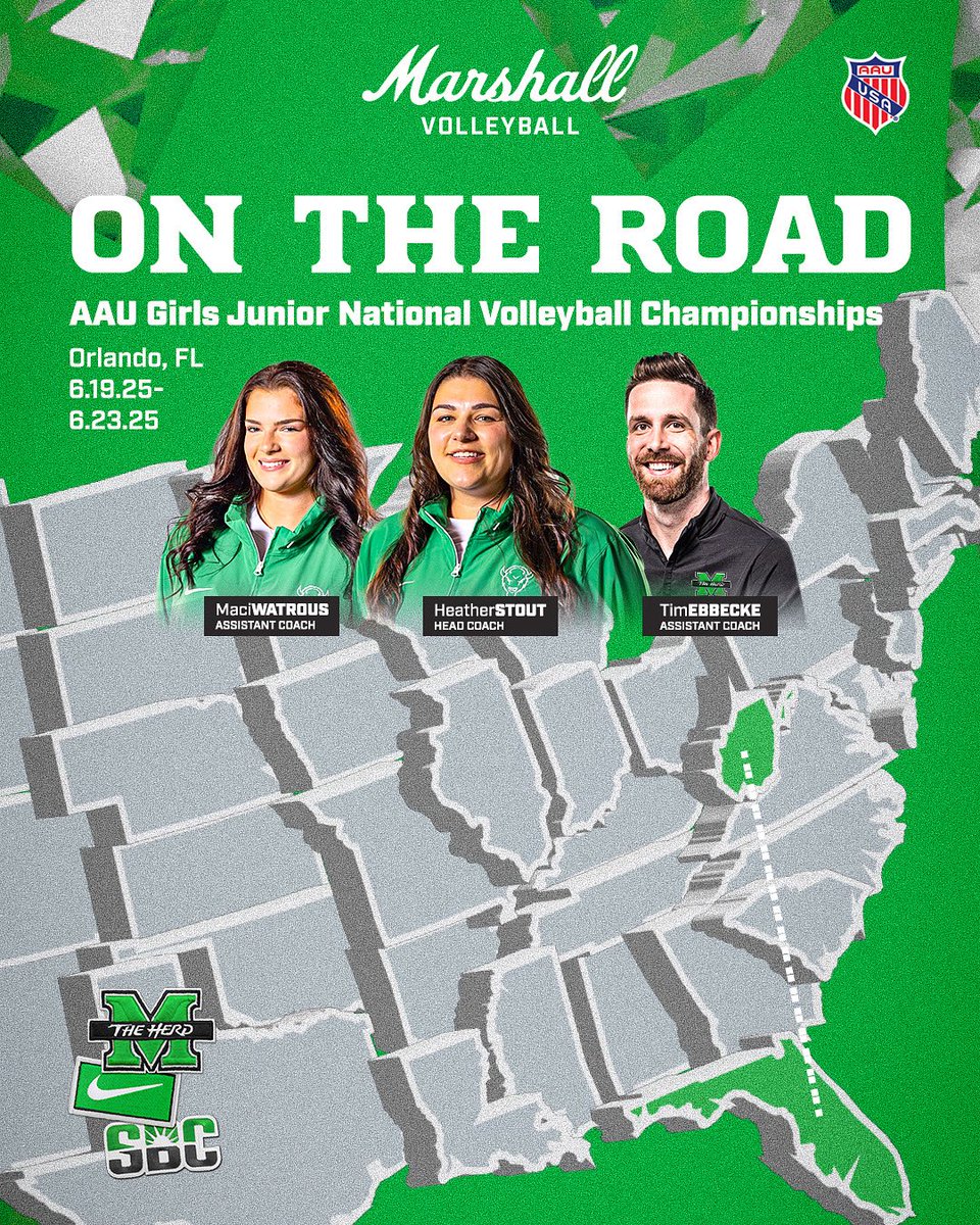 HerdVolleyball's tweet image. Headed to the sunshine state to find future Herd members!
#TheHardWay