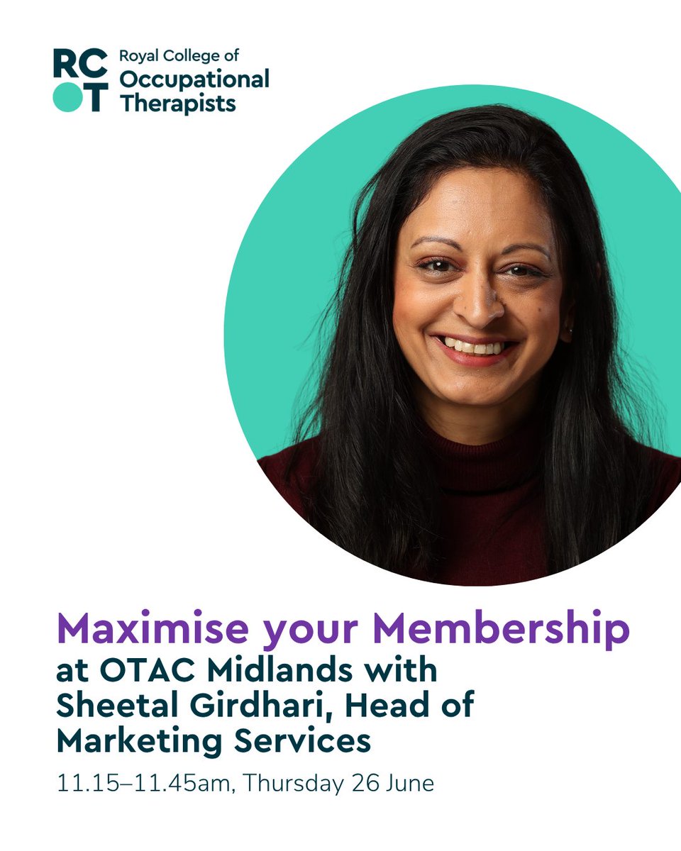 theRCOT's tweet image. Next week we’re heading to Molineux Stadium in Wolverhampton for @otac_uk. We’ll be there to meet OTs, chat all things RCOT membership and run our ‘Maximise your Membership’ session – come and find us!

👉🏽 Learn more and join us: loom.ly/4wF2Gkw